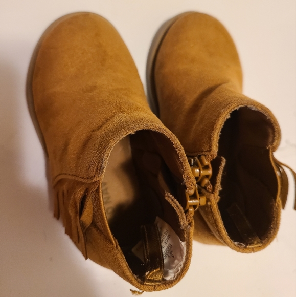 Old Navy Brown fringe kids booties - Picture 3 of 4